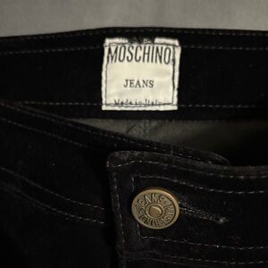 Moschino Black Velvet Jeans